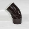 Rauchrohr-Bogen 45° DN 130 mm Standard-Line braun emailliert, ohne Reinigungsöffnung