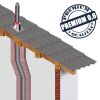 Edelstahlschornstein einwandig 0,6mm Premium Regenkragen RKP DN 100