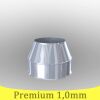 Edelstahlschornstein 1,0mm Premium Mündungsabschluß DW 80