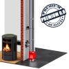 Edelstahlschornstein 1,0mm Premium Reinigung mit Tür DW 80