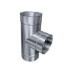 Edelstahlschornstein einwandig 0,5mm T-Stück TR 90° DN 100