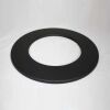 Wand-Rosette weit DN 100 mm, High-Quality-Line matt schwarz emailliert