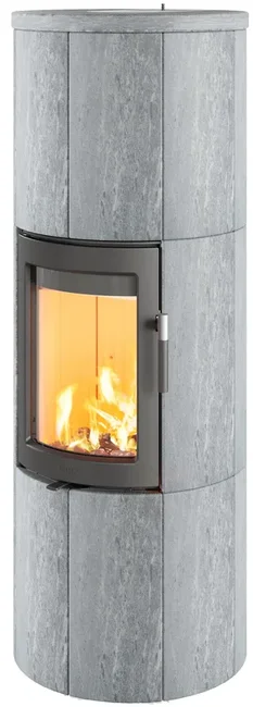 Kaminofen Lotus Maestro 152 Speckstein Tür grau