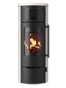 Kaminofen Drooff Aprica 2 Cook PremiumWhite 8,0 kW mit Holzfachtür Raumluftunabhängig (RLU)