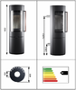 Kaminofen Novaline ARIA PURA 6 kW um 360° drehbar