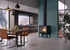 Nordpeis Kaminofen Sintra Steel dunkle Thermotte