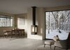 Nordpeis Kaminofen YoU Ceiling Deckenhängend dunkle Thermotte