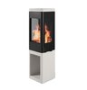 Nordpeis Kaminofen YoU Colorado White dunkel Thermotte
