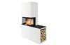 Kaminbausatz Nordpeis Monaco High dunkle Thermotte