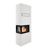 Kaminbausatz Nordpeis Genève P High dunkle Thermotte