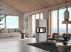 Kaminbausatz Nordpeis Genève P dunkle Thermotte