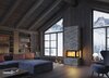 Kaminbausatz Nordpeis Davos Stone U High dunkle Thermotte