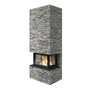 Kaminbausatz Nordpeis Davos Stone U High helle Thermotte