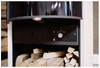 Drooff Kaminofen Forano Premium White Bedienelemente Stangengriff + fire+ Abbrandsteuerung 