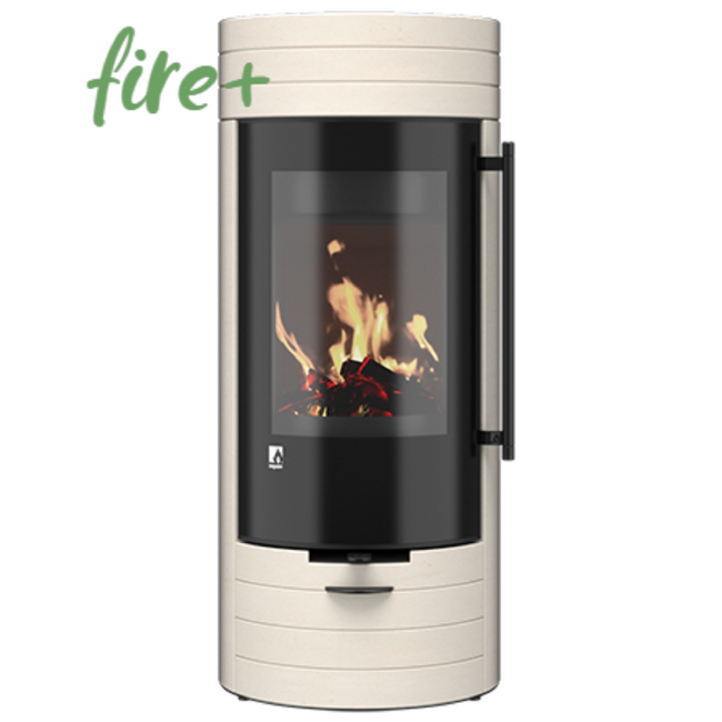 Kaminofen Drooff Aprica 2 Trend SP PremiumWhite mit fire+ Abbrandsteuerung