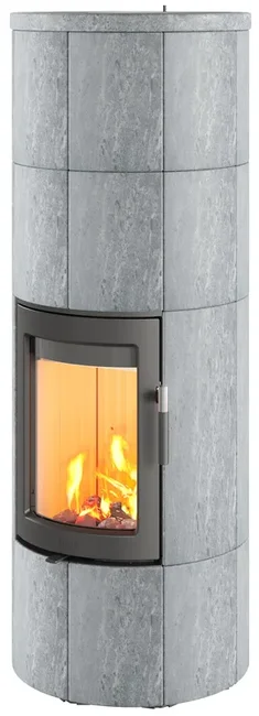 Kaminofen Lotus Maestro 2 Speckstein Tür schwarz