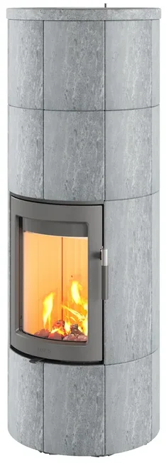 Kaminofen Lotus Maestro 2 EcoLine Speckstein Tür grau