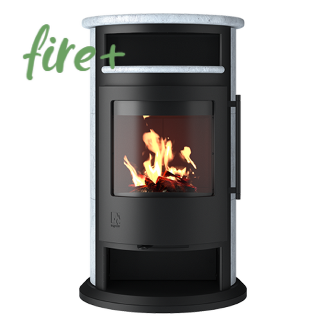 Kaminofen Drooff Varese 3 NatStone mit fire+ Abbrandsteuerung
