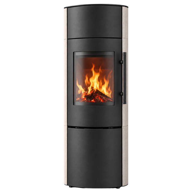 Drooff Kaminofen GARDA 2 Plus PremiumWhite inkl. Fire+ Abbrandsteuerung