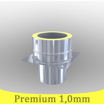 Edelstahlschornstein 1,0mm Premium Grundplatte für Kaminerhöhung