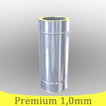 Edelstahlschornstein 1,0mm Premium L&auml;ngenelement 250 mm