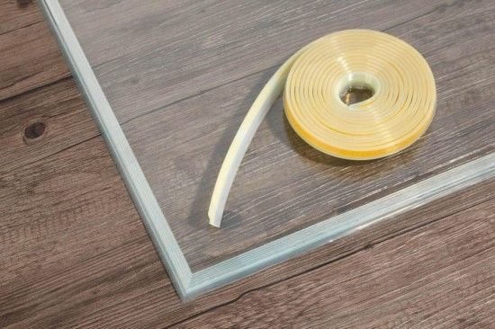 Dichtlippe 3fach-Staubschutz Glasbodenplatte Kamin Schmutzlippe für Bodenplatte 