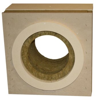 Edelstahlschornstein Doppelwandig Brandschutzwanddurchführung DW 150 30 mm Iso 340 mm