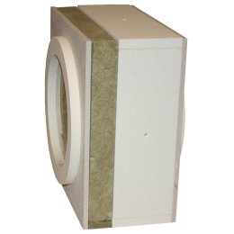 Edelstahlschornstein Doppelwandig Brandschutzwanddurchführung DW 200 30 mm Iso 300 mm