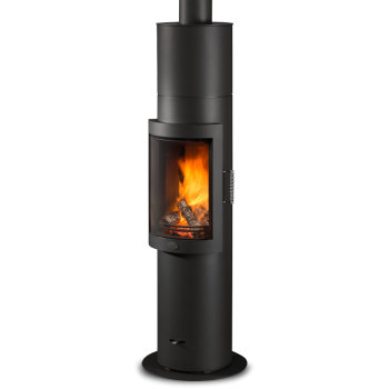 Max Blank Kaminofen Orange Kombi, Stahl anthrazit