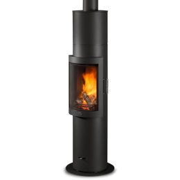 Max Blank Kaminofen Orange Kombi, Stahl anthrazit