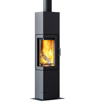 Max Blank Kaminofen Lübeck SP, Stahl anthrazit,  mit Wärmespeicher