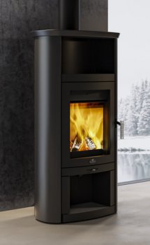Kaminofen Rio mit Warmhaltefach