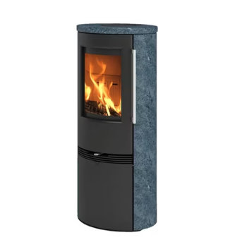 Kaminofen Termatech TT 21 RHS HST, Specksteinverkleidung inkl. Heat Storage Speichermodul